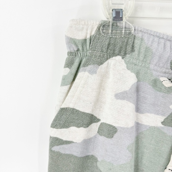 ✅ AERIE FRENCH TERRY CAMOUFLAGE SWEATPANTS SIZE LARGE GREEN/CREAM - Picture 3 of 8
